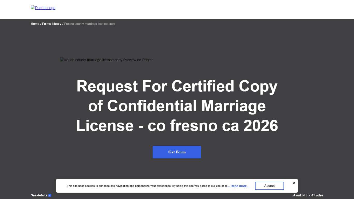 Fresno county marriage license copy: Fill out & sign online DocHub